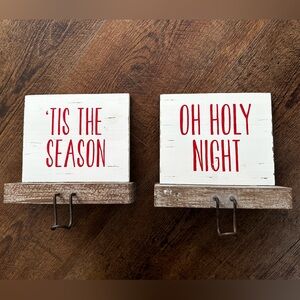 Mud Pie Wooden Stocking Hangers